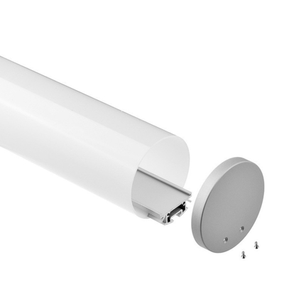 El perfil suspendido de aluminio de 180 grados LED anodizó forma redonda de pintura