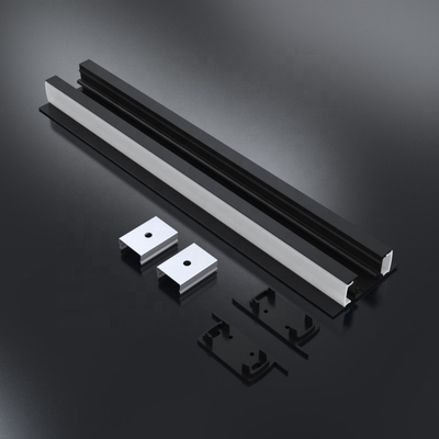 La protuberancia de aluminio de anodización de la luz de tira del LED sacó el color negro de plata