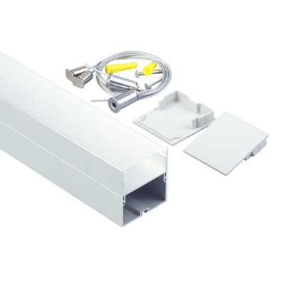 accesorios de iluminación de techo de perfil de aluminio led suspendidos de 40 mm decorativos