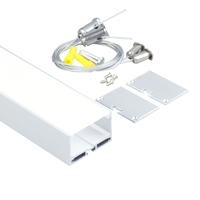 6063 T3 Square Led Strip Light Perfil de aluminio para iluminación del hogar