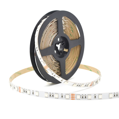 Sistema flexible RGB DC 24V 12V 60 LED de la luz de tira del LED 5050 para el edificio