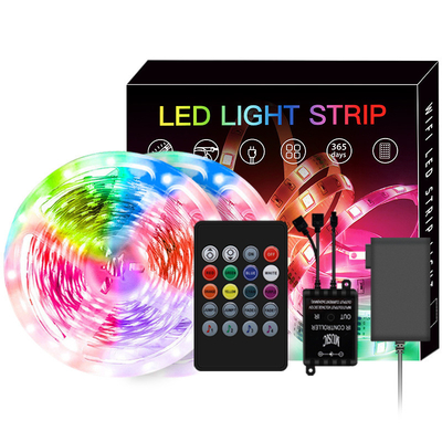 Prenda impermeable de la tira del RGB LED del control 5050 de Bluetooth APP para la decoración al aire libre interior