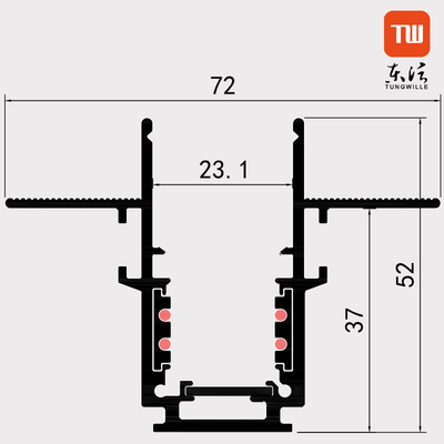 Carril linear ajustable de la luz de la pista del LED magnético para el ODM del OEM del dormitorio de la cocina