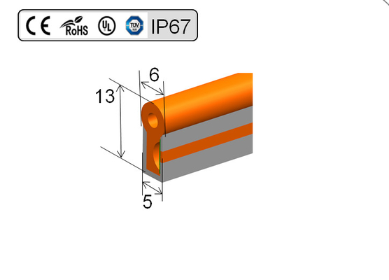 La tira de neón rosada flexible de 8M M LED, llevó prenda impermeable de la señal de neón 45 LM/W IP65 IP67 IP68