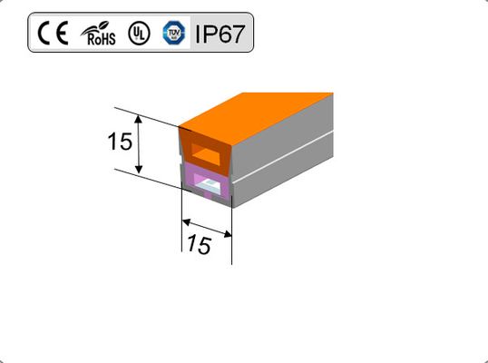 Prenda impermeable de neón de SMD5050 LED Flex Light 12V 24V IP67 para la decoración
