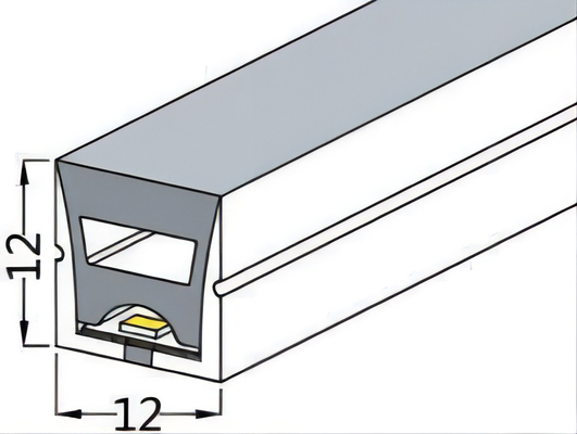 Tubo flexible 12×12m m del silicón del LED para el ODM de neón del OEM de las luces LED