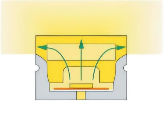 Color claro lechoso montado ahuecado de la prenda impermeable del tubo IP68 del silicón del LED