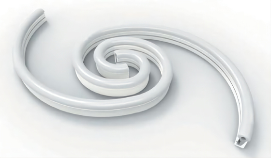 Tubo de silicona de goma flexible para tiras de LED montado en la pared para iluminación del hogar