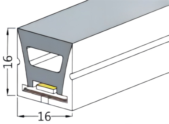 Tubería del silicón del hogar para la prenda impermeable IP68 de la forma cuadrada de las luces del LED