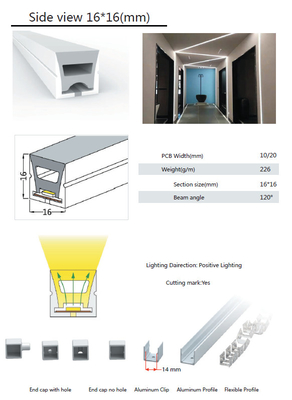 Tubería del silicón del hogar para la prenda impermeable IP68 de la forma cuadrada de las luces del LED