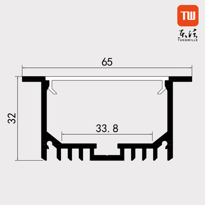 Perfil suspendido flexible del LED, color plata de aluminio de la luz de tira del perfil LED del OEM