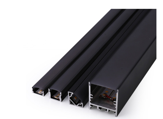 Perfil montado superficial interior moderno 25mmx25m m del LED para el difusor de la luz del LED