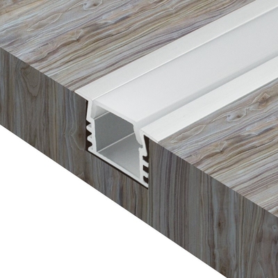 La vivienda de aluminio ahuecada para las luces de tira llevadas anodizó el ODM