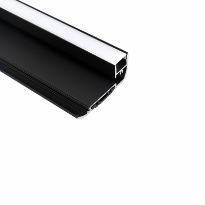 Escalera del cine que sospecha el perfil 65mm×28m m del LED con caucho anti del resbalón