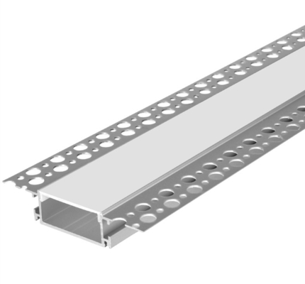 Perfil de aluminio de paneles de yeso para techo de yeso para iluminación de tira de LED 98 mm x 18 mm