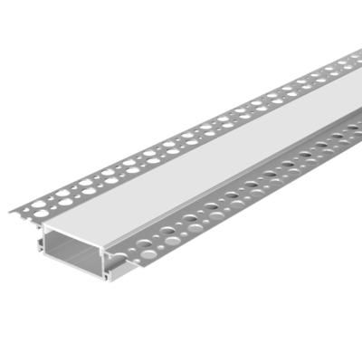 Perfil de aluminio de paneles de yeso para techo de yeso para iluminación de tira de LED 98 mm x 18 mm