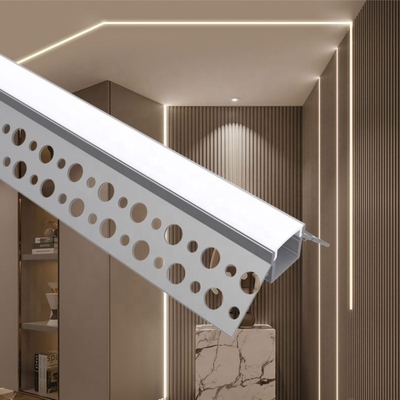 Perfil de la placa de yeso de la mampostería seca Trimless LED para el material de la aleación de aluminio de la tira del LED