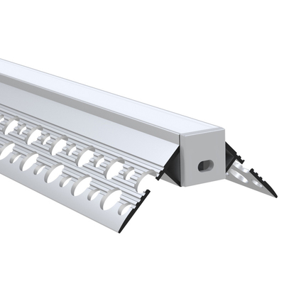 Yeso color plata en el perfil del LED, perfiles de aluminio de la protuberancia del LED para el guardarropa