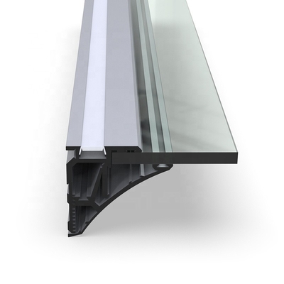 Perfil montado superficial del cartón yeso LED, canal de aluminio sacado de plata del LED