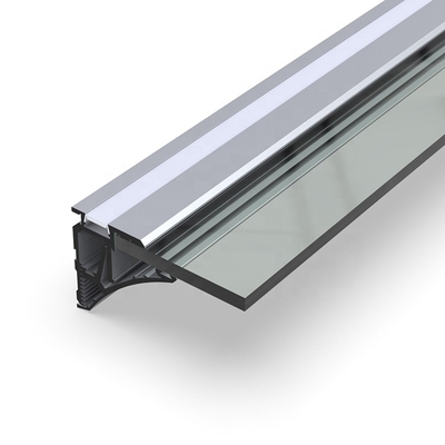 Perfil montado superficial del cartón yeso LED, canal de aluminio sacado de plata del LED