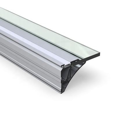 Perfil montado superficial del cartón yeso LED, canal de aluminio sacado de plata del LED
