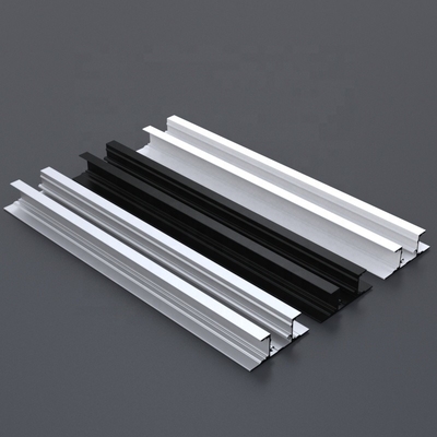 La protuberancia de aluminio de anodización de la luz de tira del LED sacó el color negro de plata