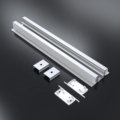 La protuberancia de aluminio de anodización de la luz de tira del LED sacó el color negro de plata