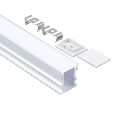 Perfil llevado de aluminio montado superficial helado difusor de la PC para las luces de tira llevadas