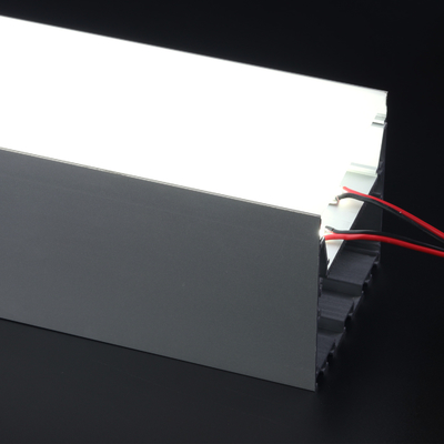 Perfil LED suspendido de aluminio 79 * 77 mm Carcasa del disipador de calor Plata