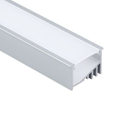 Difusor montado superficie anodizado plata de la PC del perfil del LED para la iluminación de la cocina