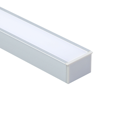Difusor montado superficie anodizado plata de la PC del perfil del LED para la iluminación de la cocina