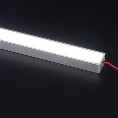 Difusor montado superficie anodizado plata de la PC del perfil del LED para la iluminación de la cocina