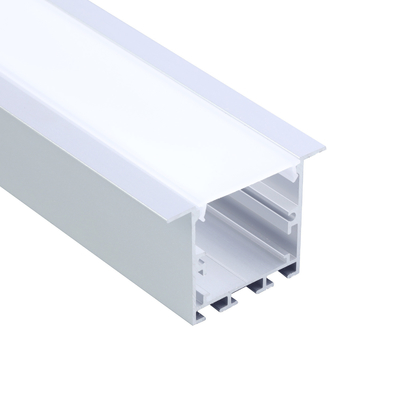 Perfil de extrusión LED suspendido de canal de aluminio de tira LED en forma de U 6063