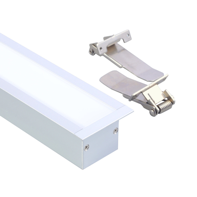 Perfil de extrusión LED suspendido de canal de aluminio de tira LED en forma de U 6063