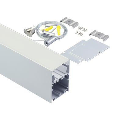 Oficina que enciende la forma de U anodizada anodizada Alu de la cubierta de la PC del perfil del LED