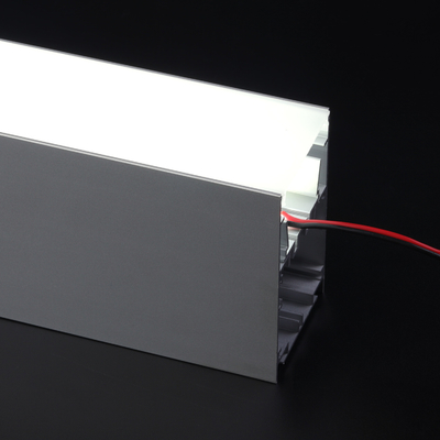 Oficina que enciende la forma de U anodizada anodizada Alu de la cubierta de la PC del perfil del LED