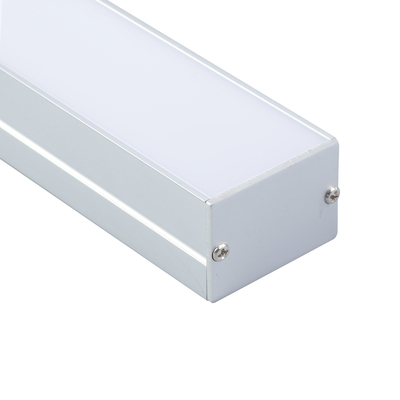 Canal de montaje de aluminio de perfil LED de montaje en superficie extruido T8