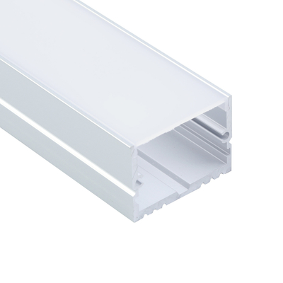 Canal de montaje de aluminio de perfil LED de montaje en superficie extruido T8