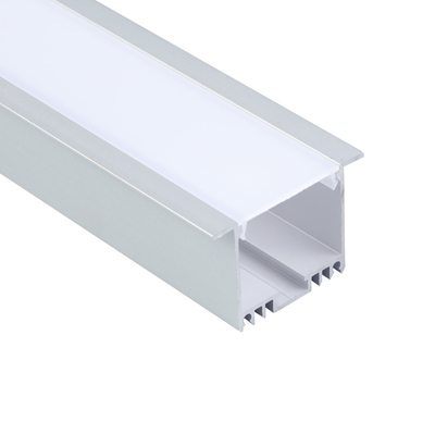 Aleación 6063 Pared Empotrada Suspendida Aluminio Canal 48x32mm