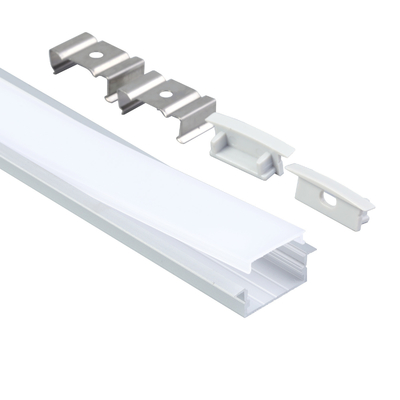 Perfil de aluminio LED empotrado de 23X10 mm para tira de luz de extrusión