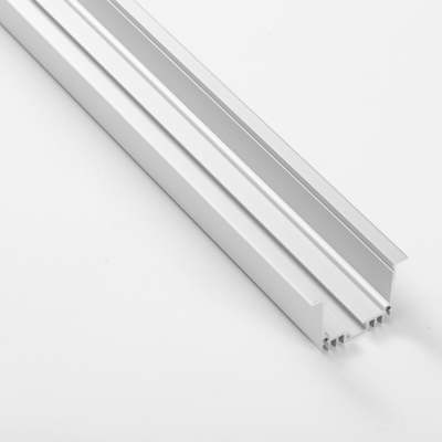 Canal de aluminio llevado ahuecado disipador de plata del perfil para la luz del gabinete