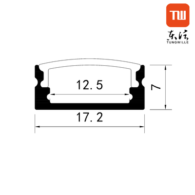 Difusor blanco lechoso del perfil llevado aluminio superficial de la iluminación interior