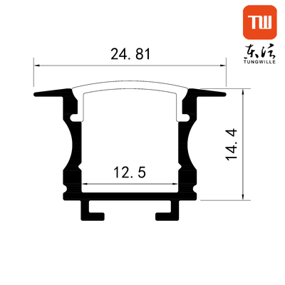El gabinete decorativo llevó perfil llevado de aluminio ligero linear ahuecó