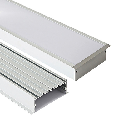 La luz de tira del LED que el canal de aluminio ahuecó perfil del yeso LED modificó para requisitos particulares anodizado