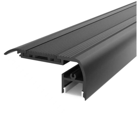 La escalera llevó la escalera ligera montada llevó el negro de aluminio del perfil anodizó