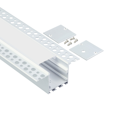 la cubierta lechosa llevada ahuecada ancha de la PC del canal de aluminio del perfil de 74m m llevó la luz linear