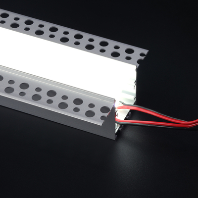la cubierta lechosa llevada ahuecada ancha de la PC del canal de aluminio del perfil de 74m m llevó la luz linear