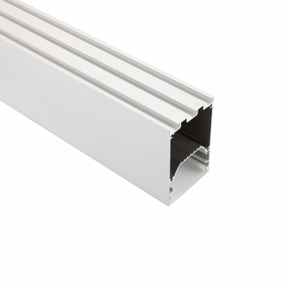 50x75m m para arriba abajo del perfil de aluminio suspendido lado doble de la protuberancia para la luz de tira llevada
