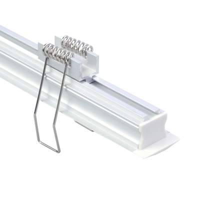 U forma el canal de aluminio de la luz de los muebles LED, perfil ahuecado de aluminio de plata del LED
