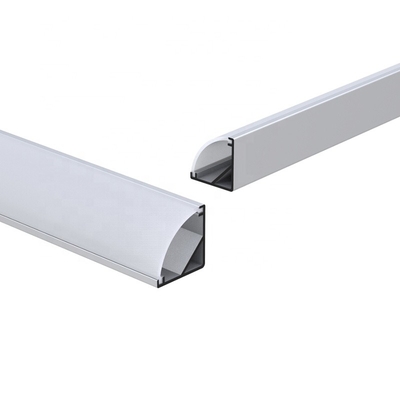 El perfil de la esquina LED de la aleación de aluminio 6063 anodizó para la barra ligera del LED